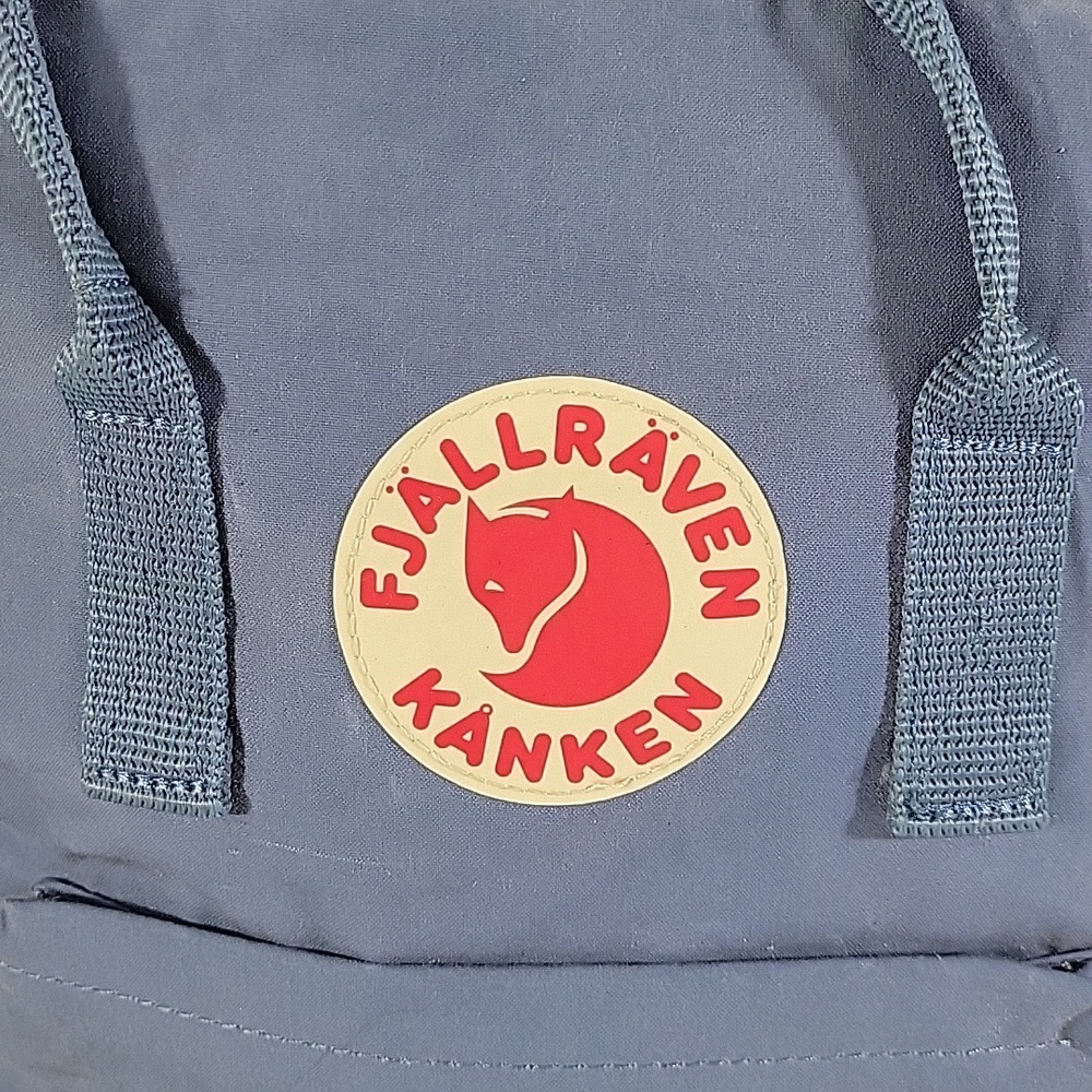 Fjallraven Kanken Rusty Blue Canvas Backpack - Picture 2 of 16